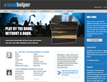 Tablet Screenshot of bandhelper.com